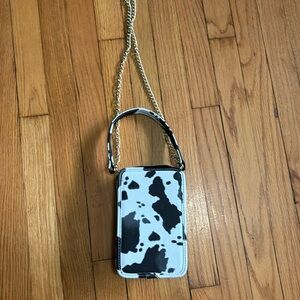 Cow print purse